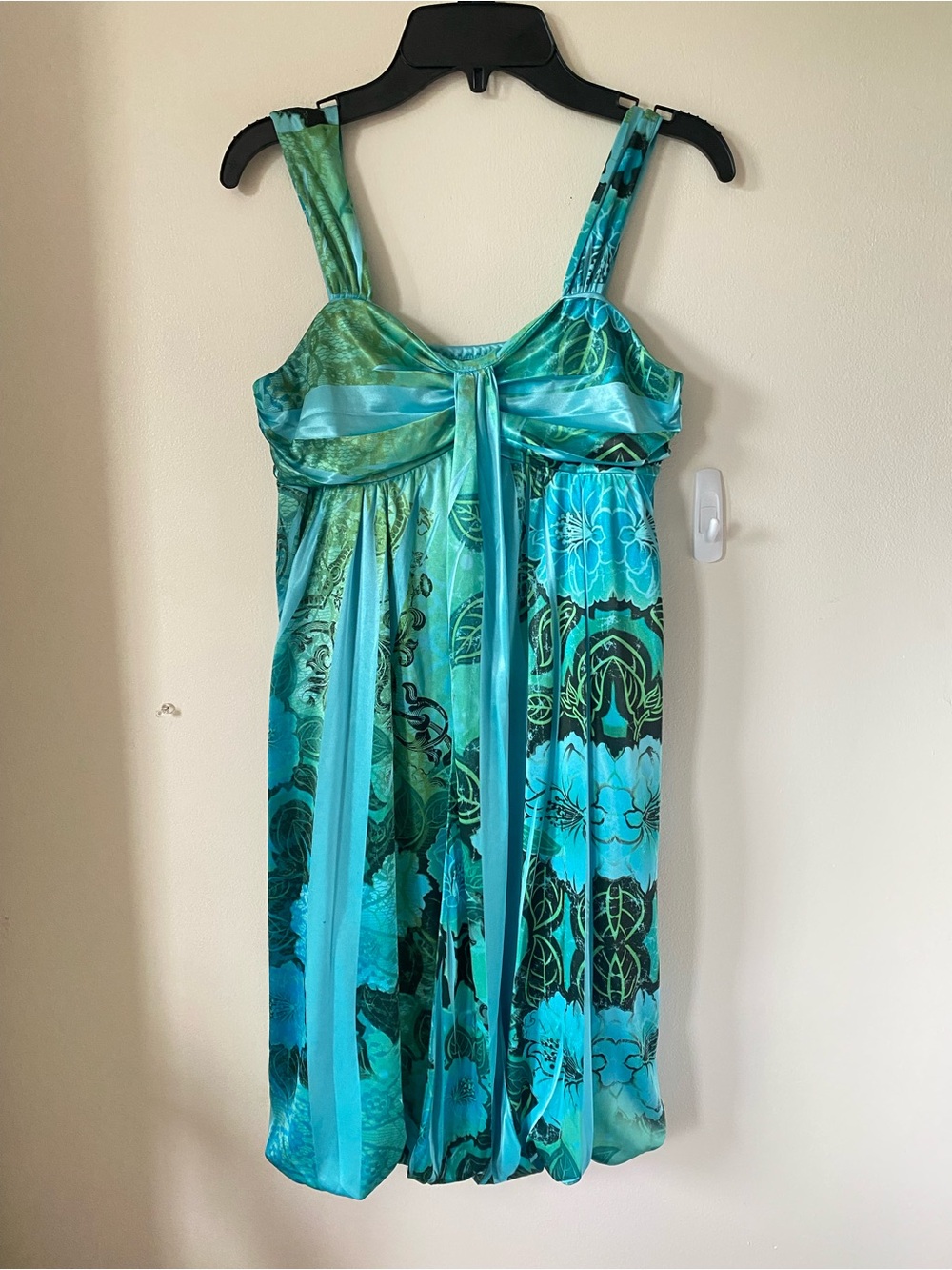 Y2K Sequin Hearts Boho Babydoll Mini Dress